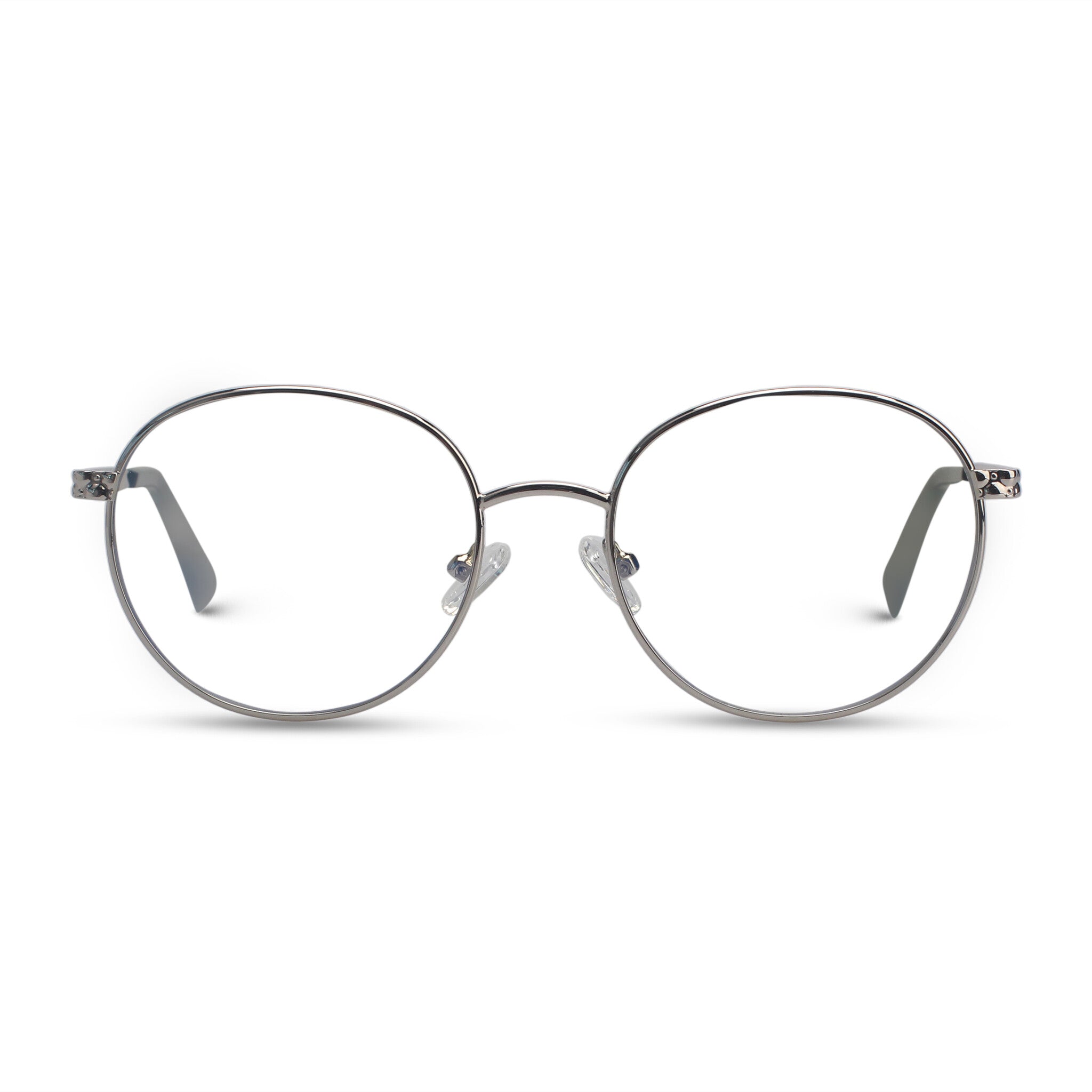 Round silver eyeglasses