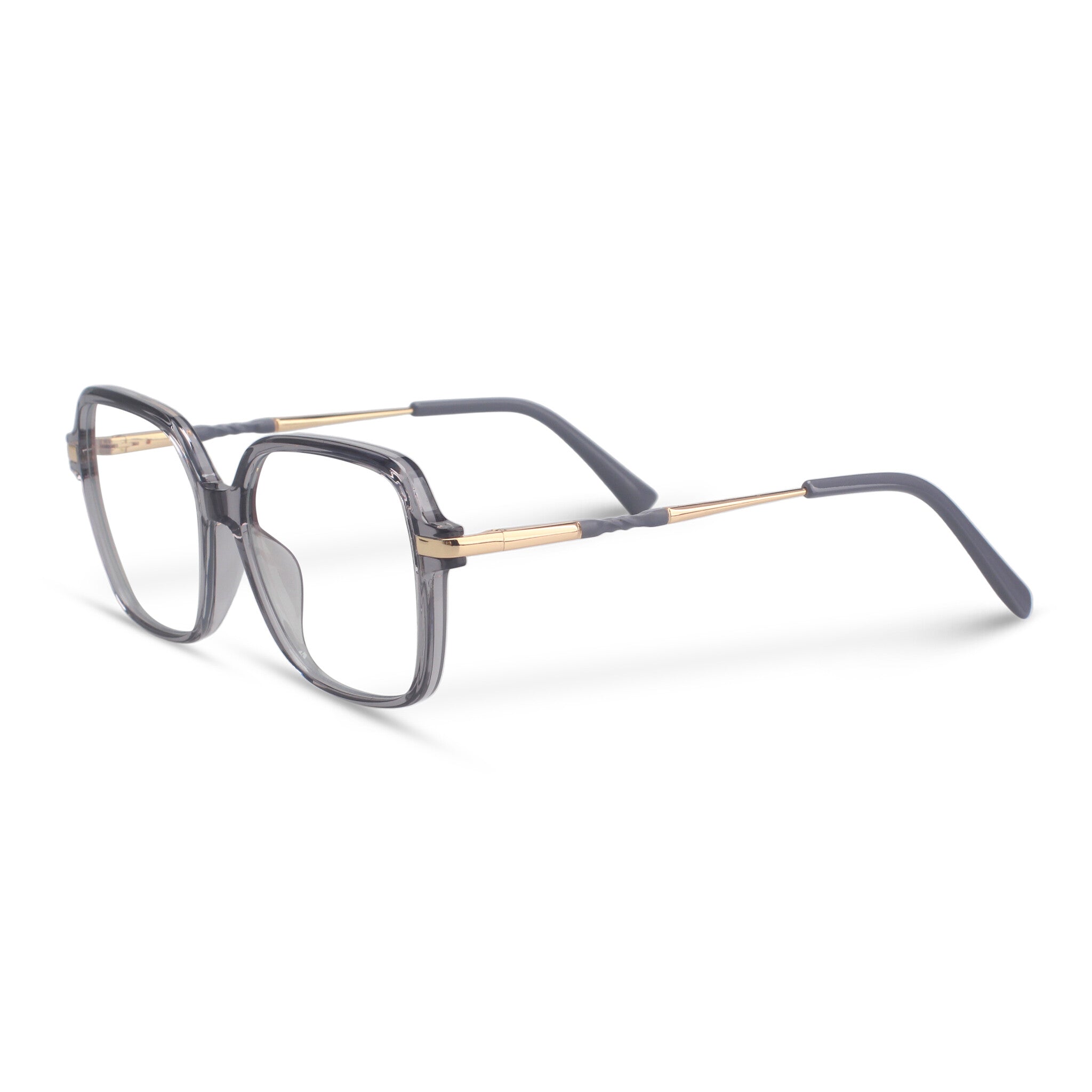 Women geometric grey eyeglasses