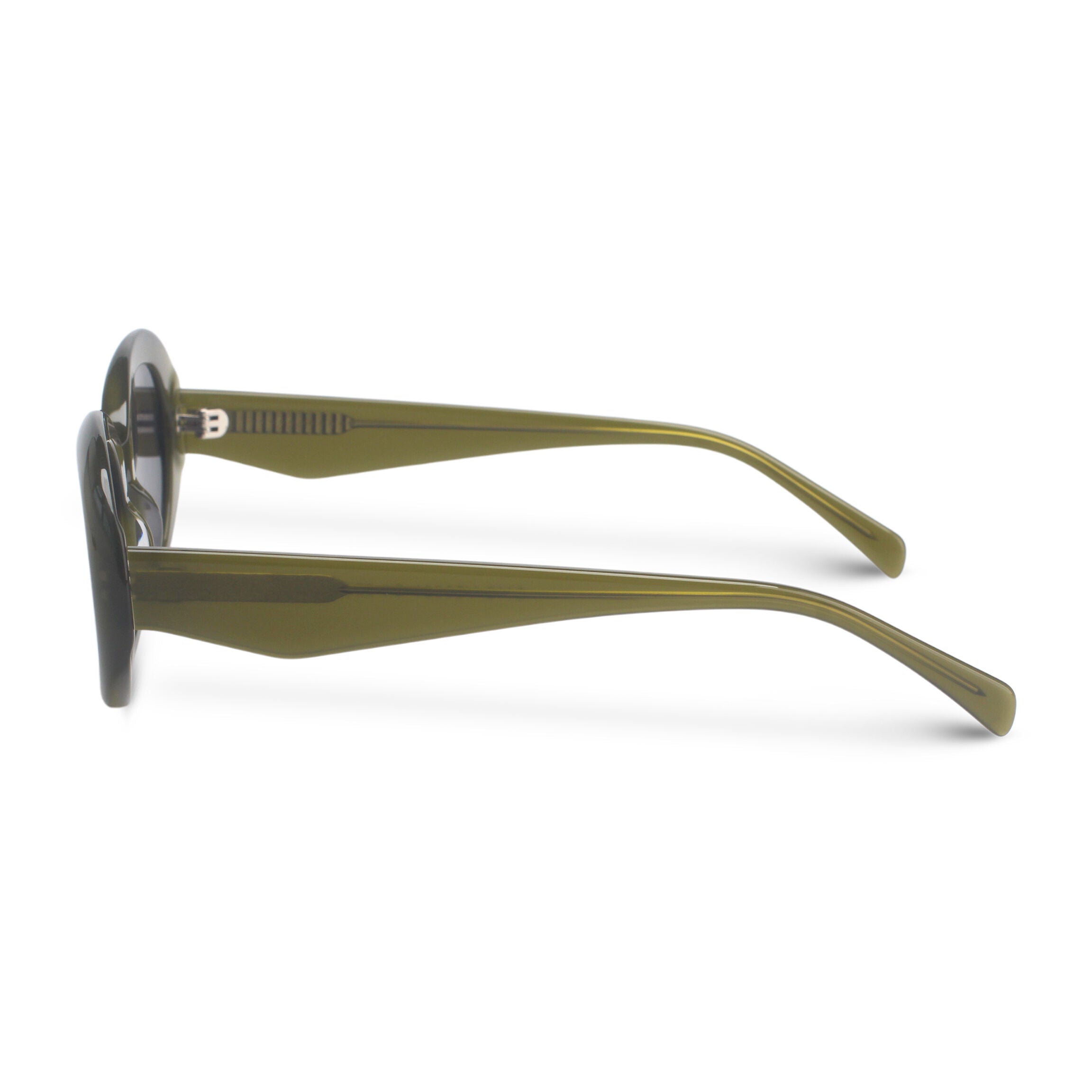 Oval green sunglasses