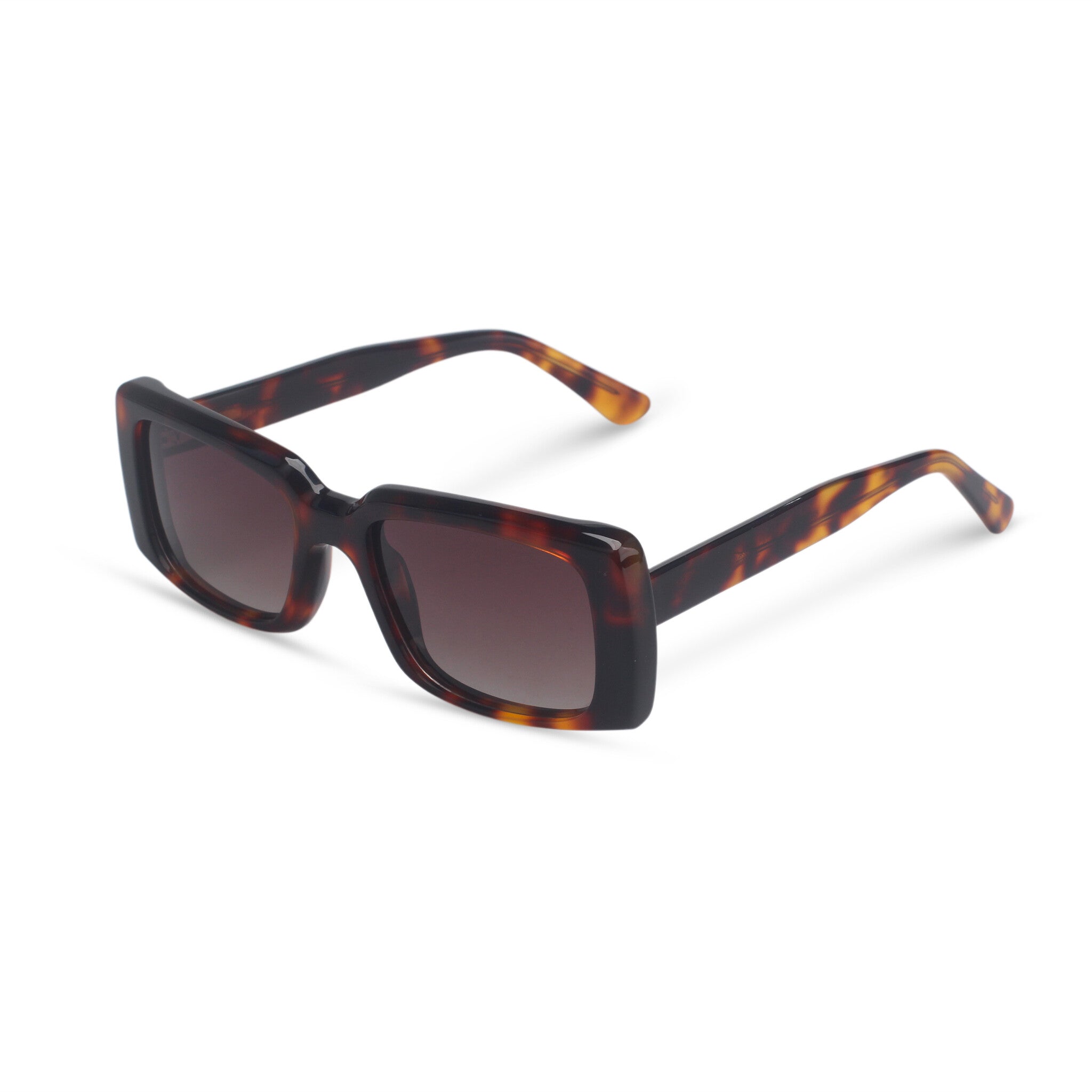Stylish rectangle tortoise sunglasses