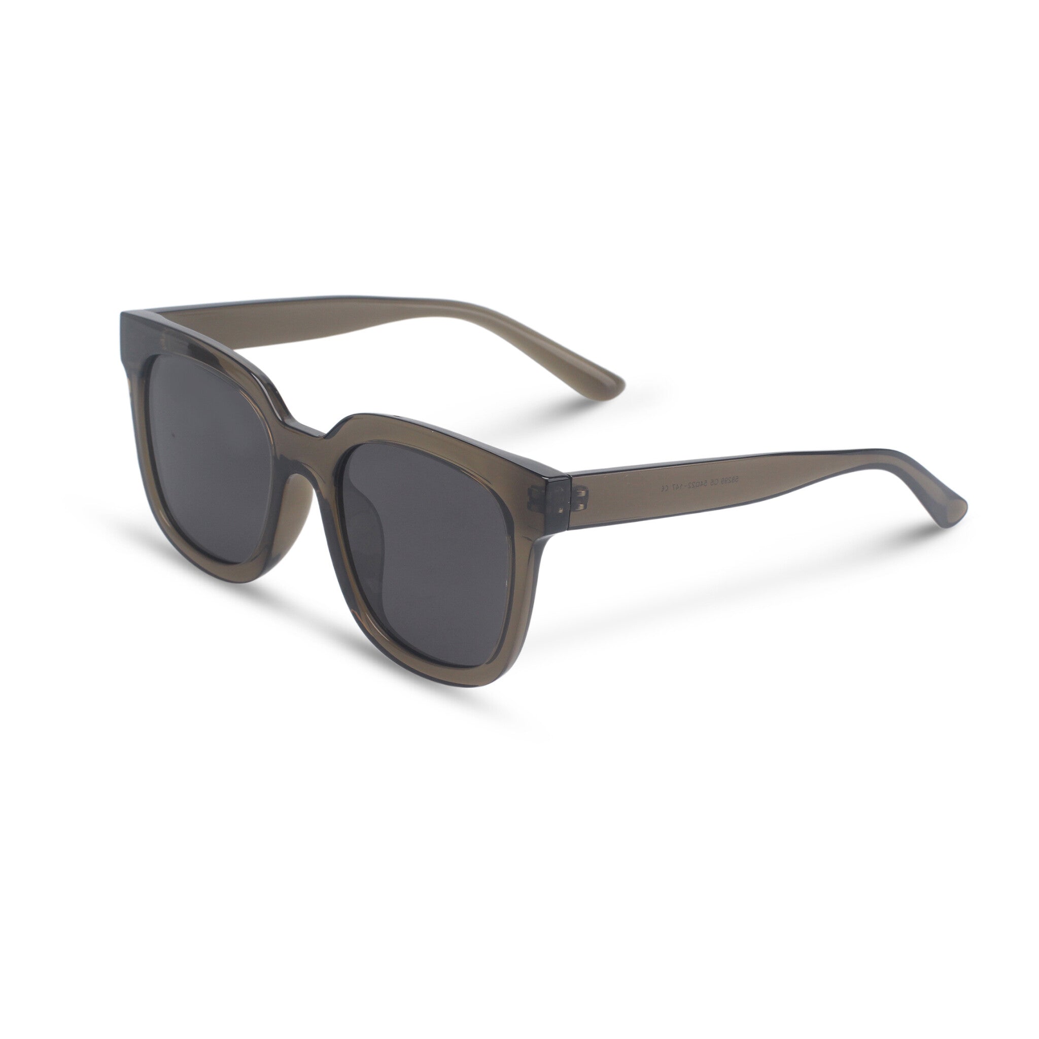 Oversized green square sunglasses