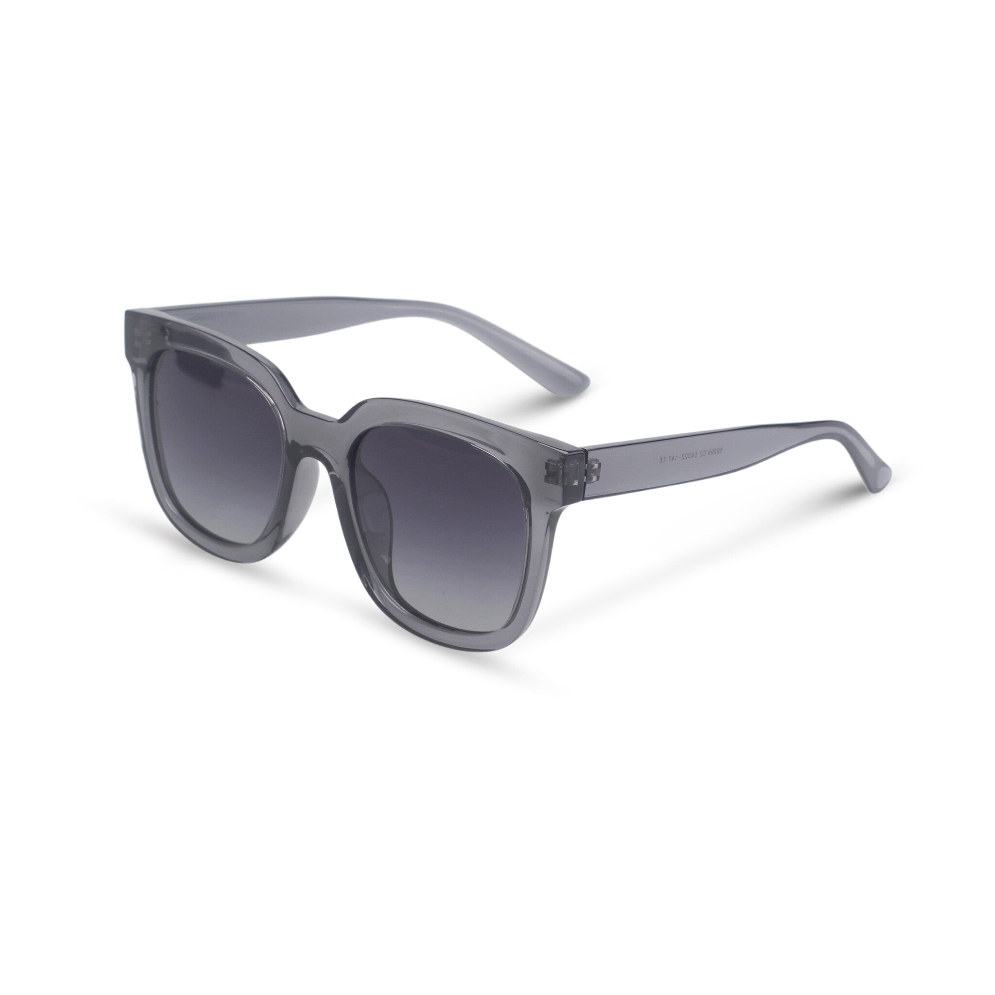 Oversized transparent square sunglasses