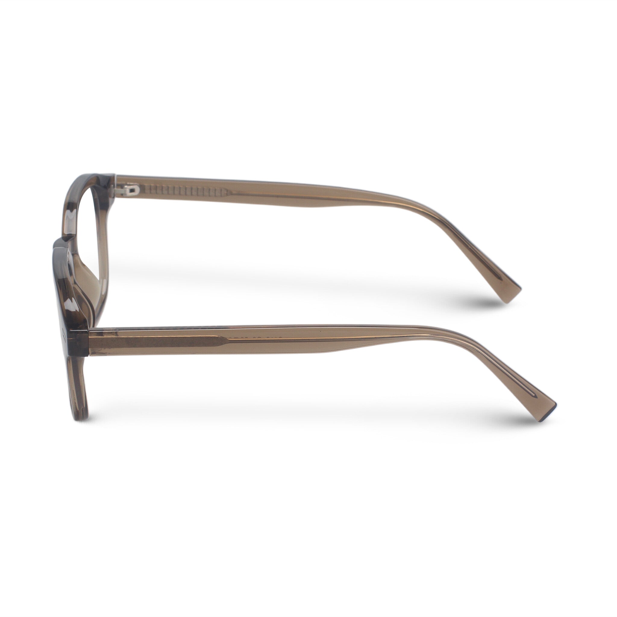 brown square plastic eyeglasses