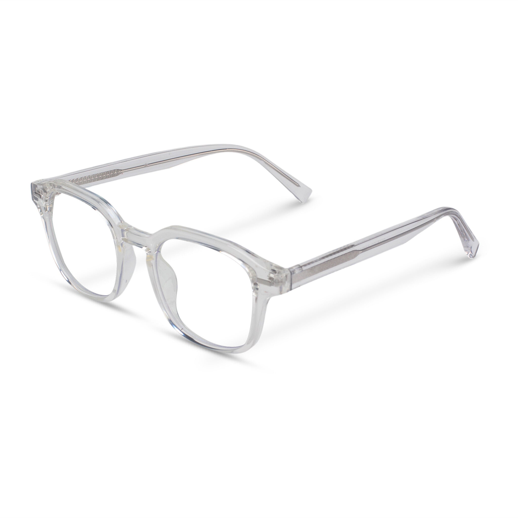 clear transparent square plastic eyeglasses