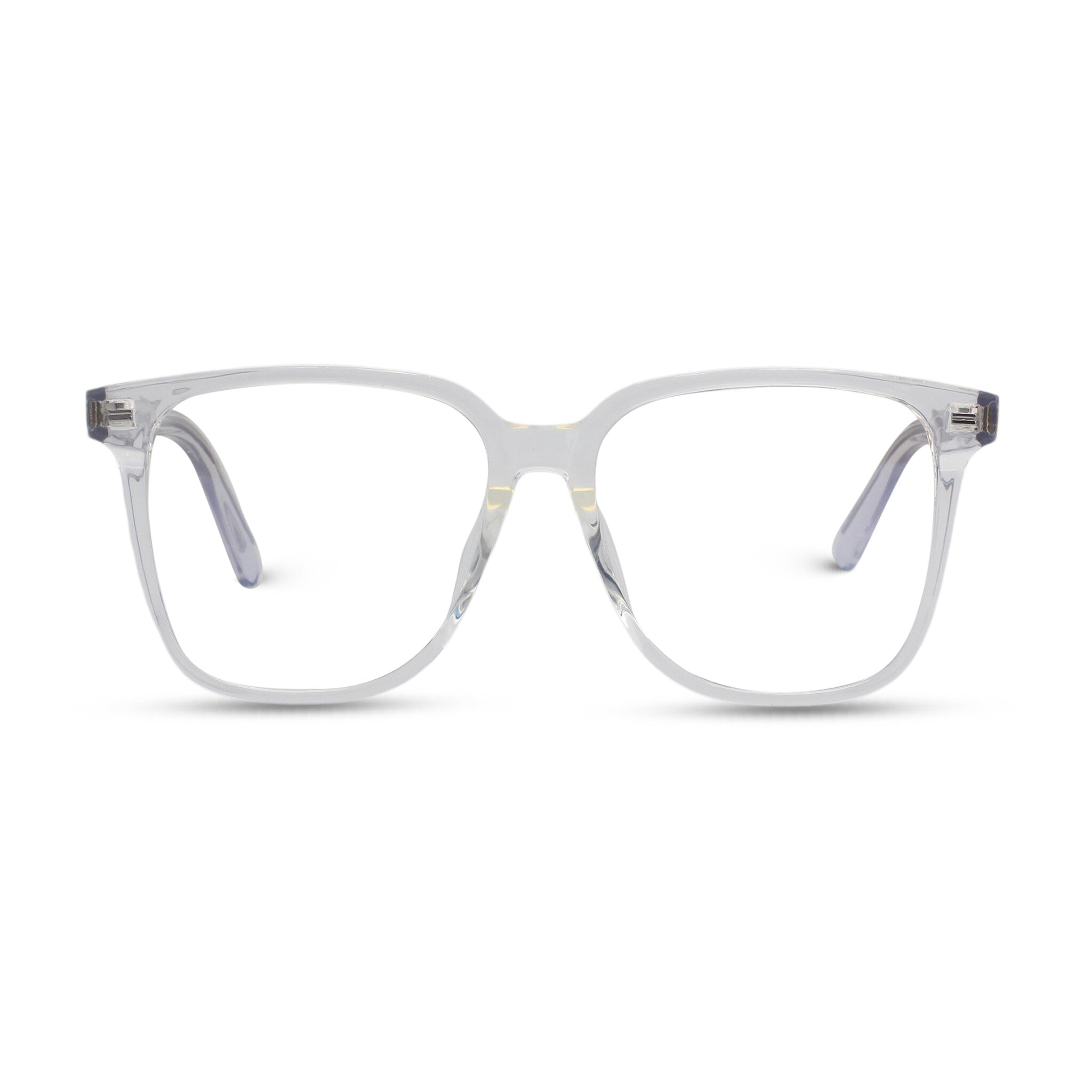 clear transparent square plastic eyeglasses