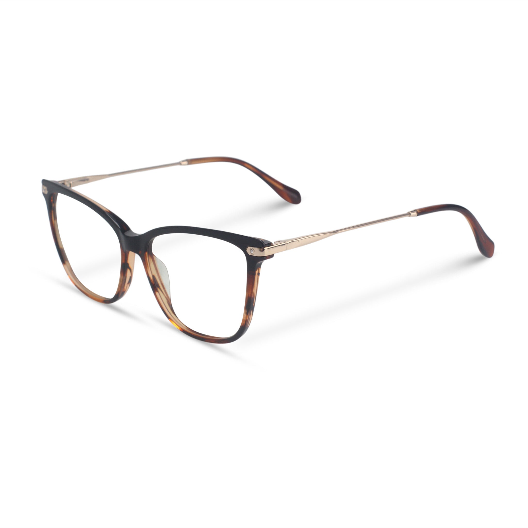 Cat-eye tortoise eyeglasses