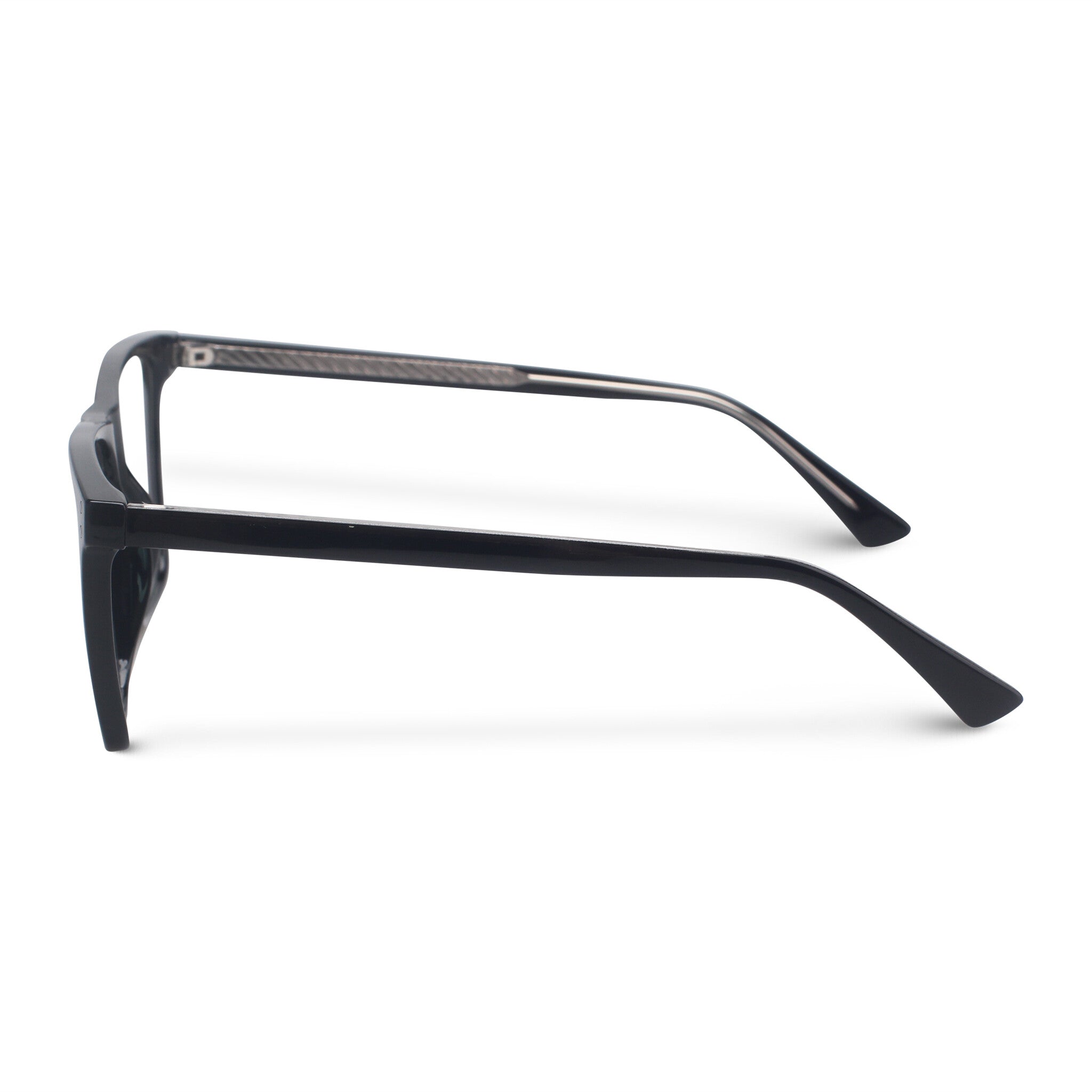 Classical square black eyeglasses
