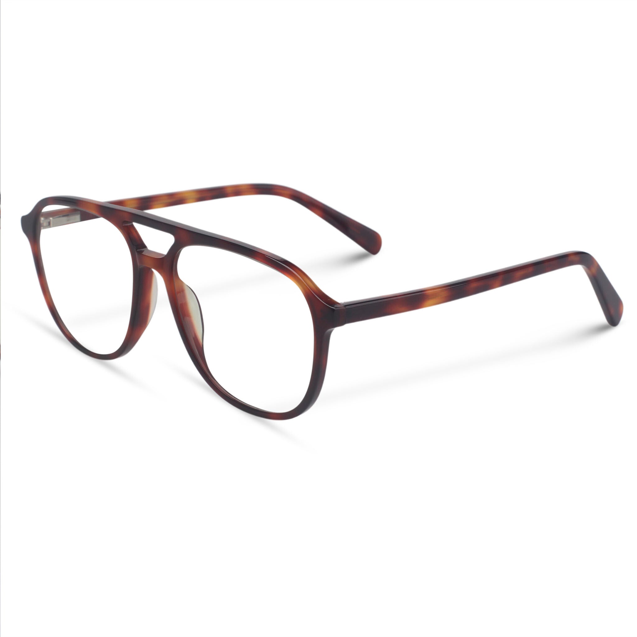 Tortoiseshell aviator acetate eyeglasses