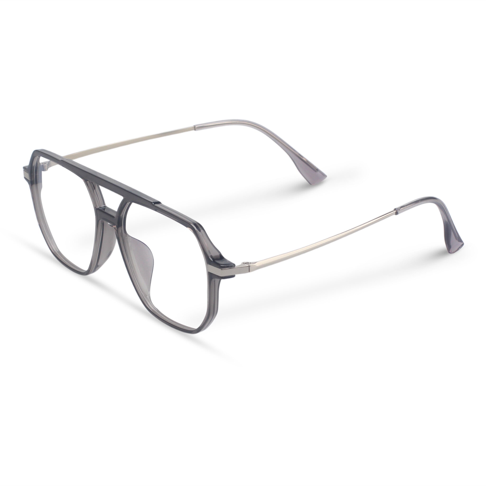 Aviator grey eyeglasses