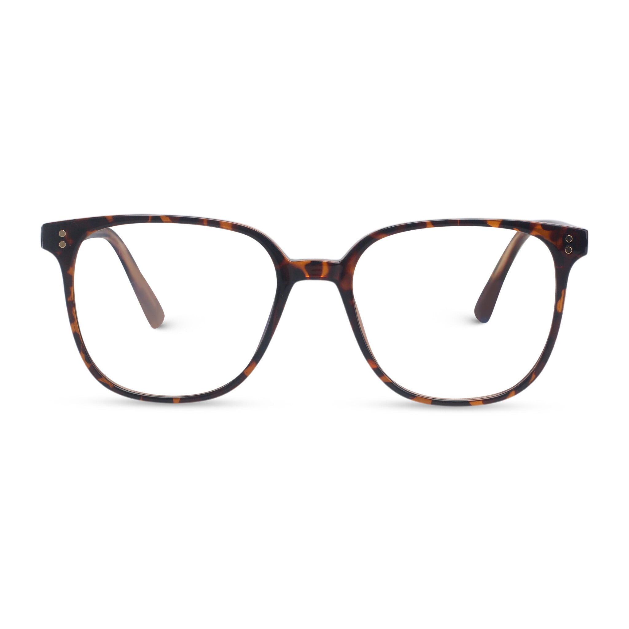 Classic square tortoise eyeglasses