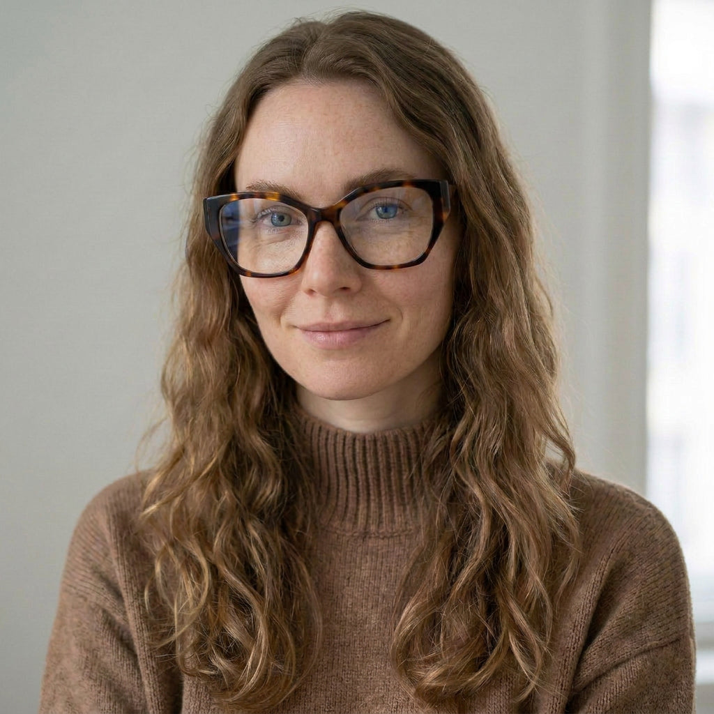 Recanati cat-eye tortoise blue light glasses