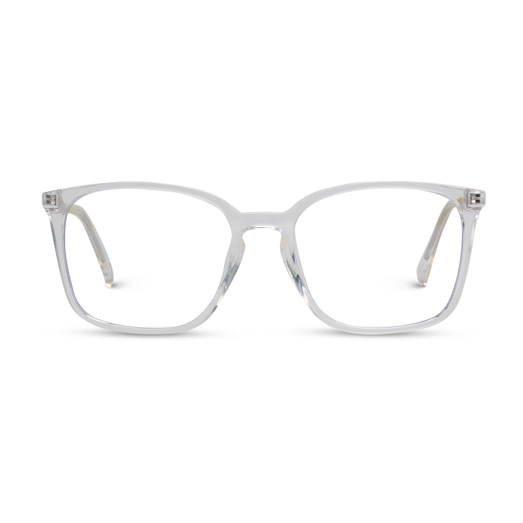 Classic square transparent eyeglasses