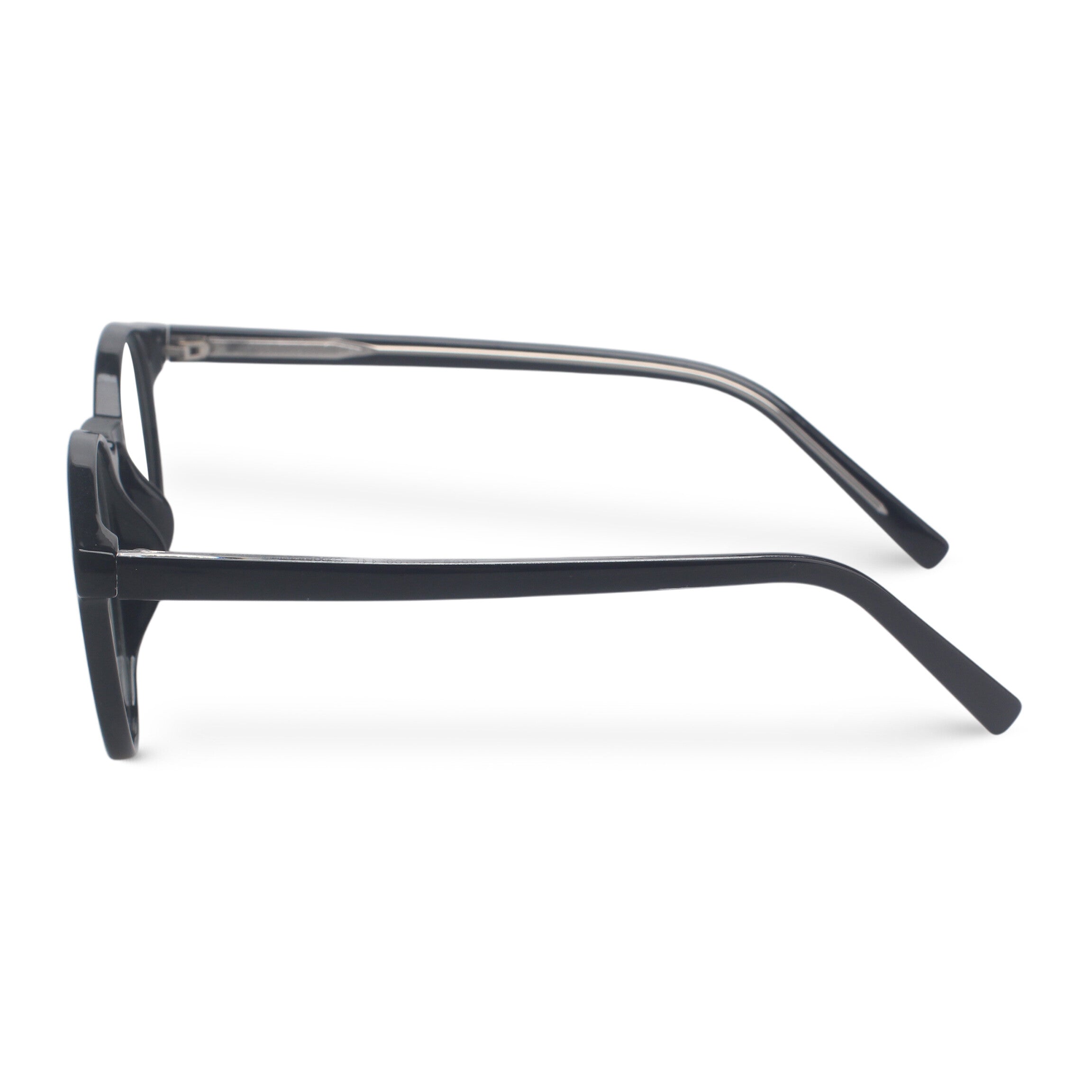 Classic round black eyeglasses