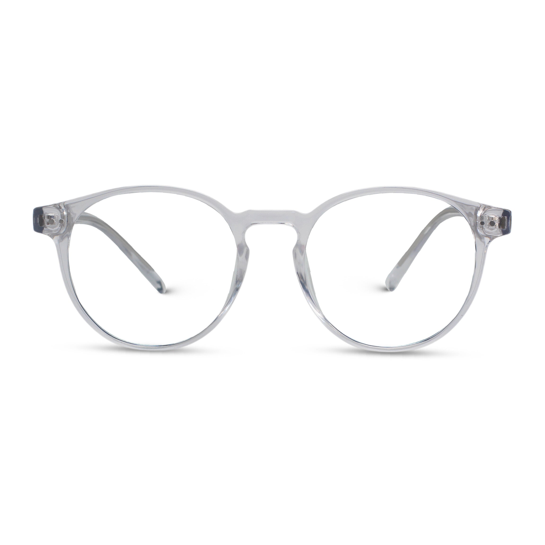 Classic round transparent eyeglasses