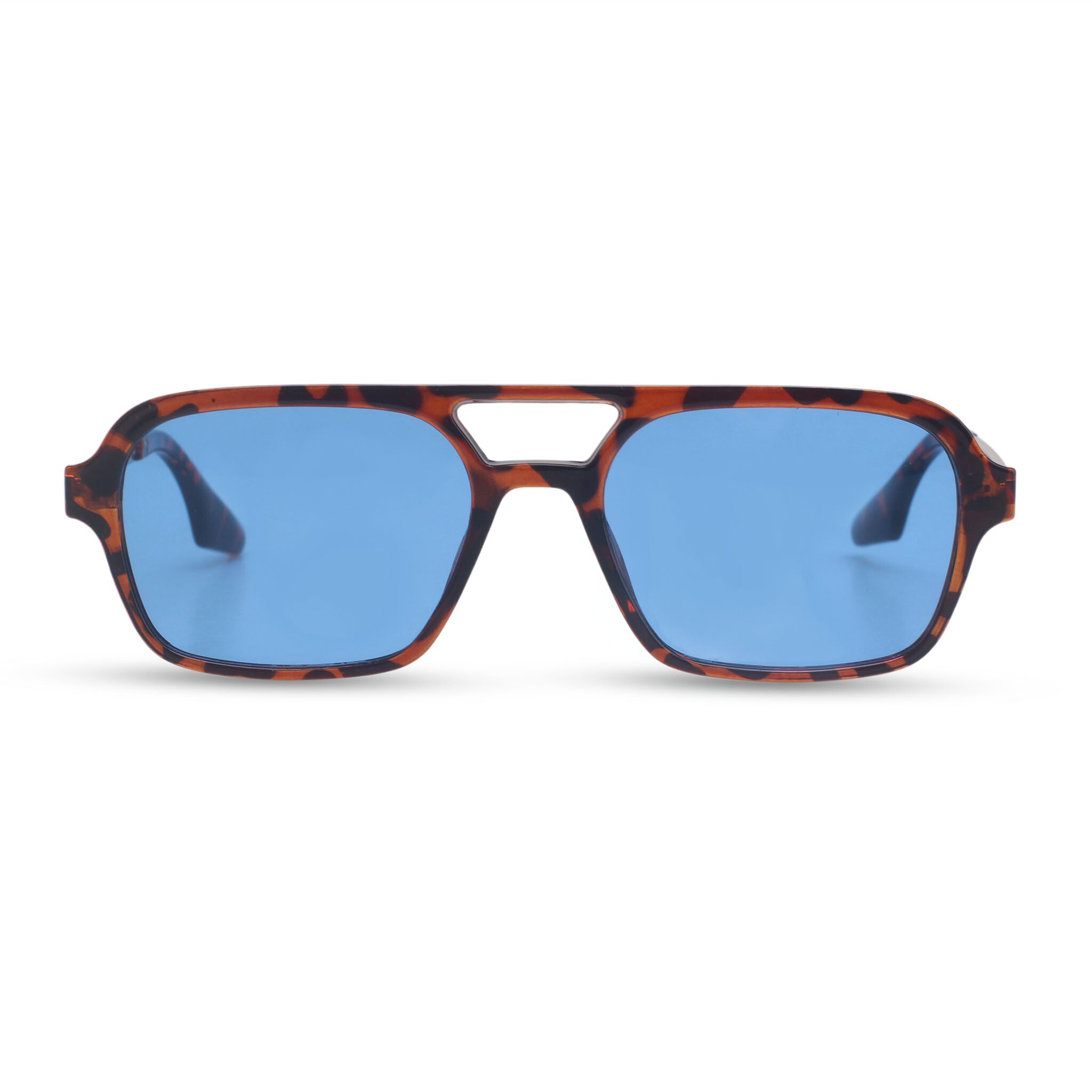 Classic torotise and blue aviator sunglasses