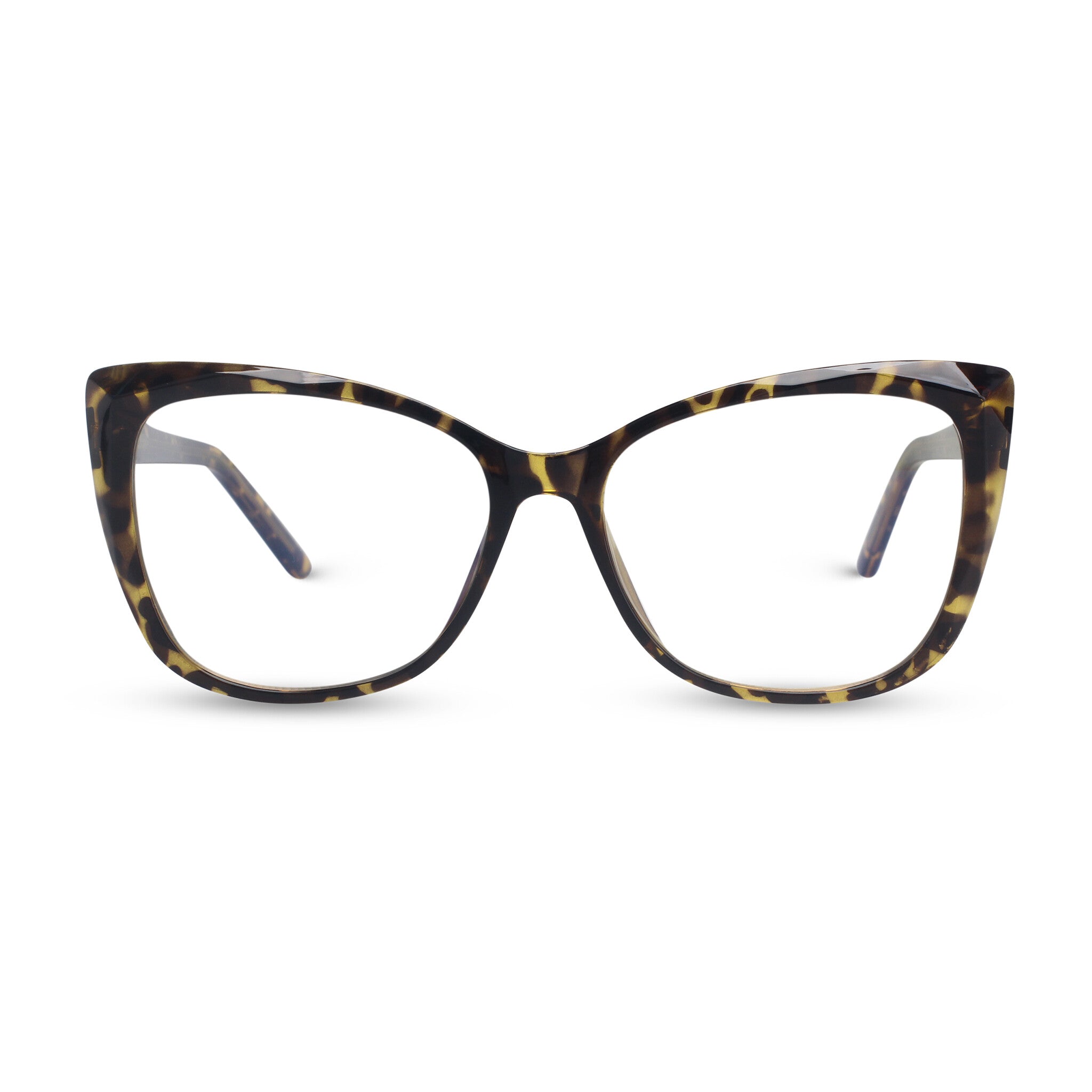 Cat-eye tortoise eyeglasses