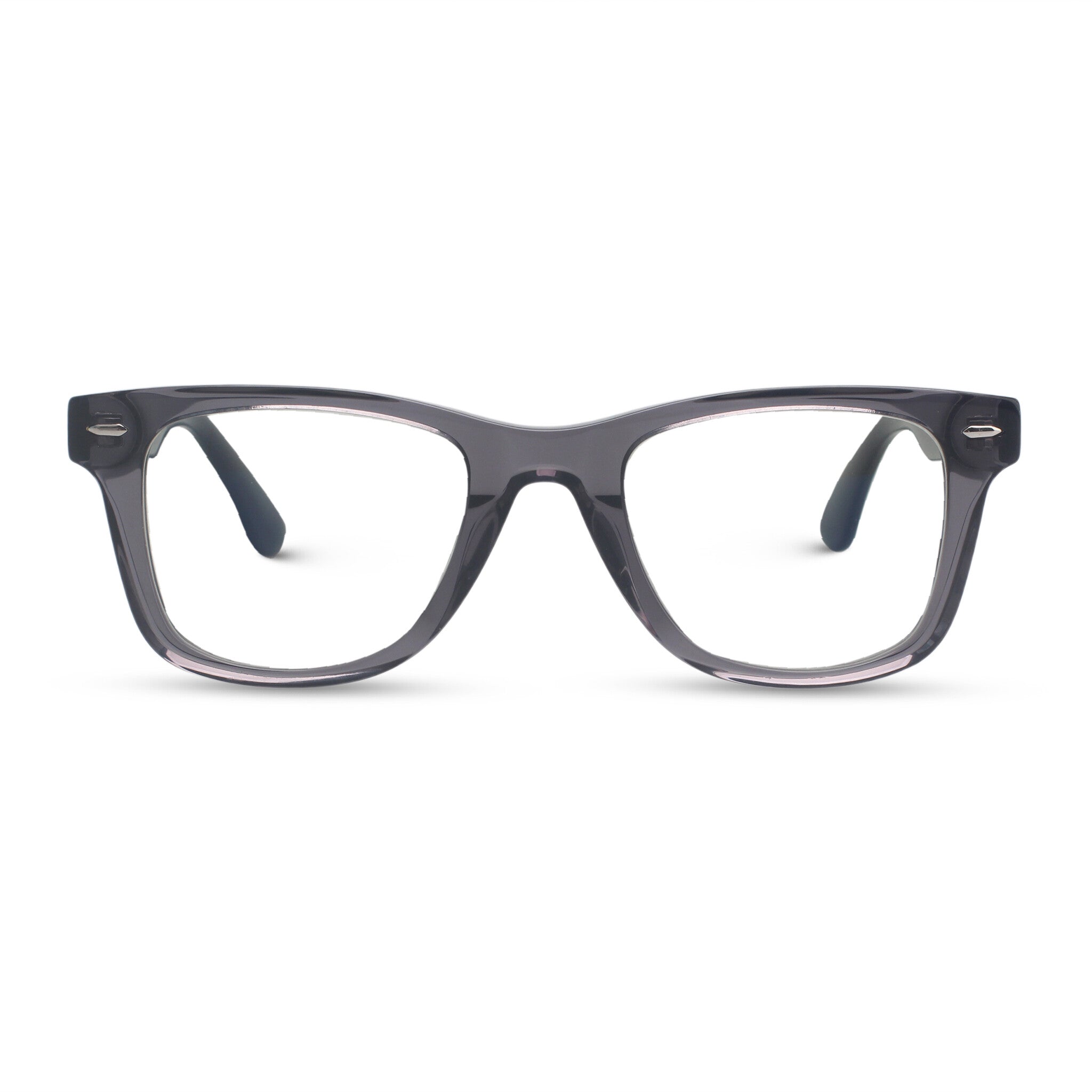 Classical grey square eyeglasses
