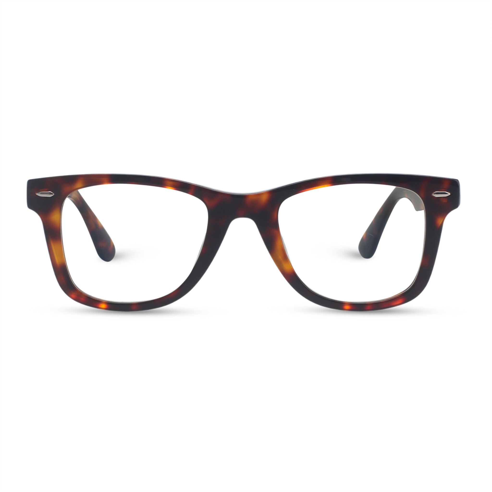 Classical tortoise square eyeglasses