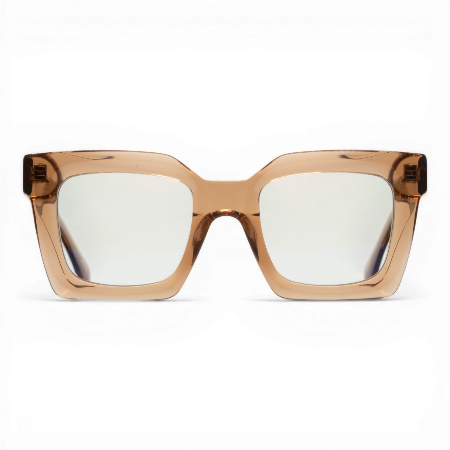 pink oversized square glasses