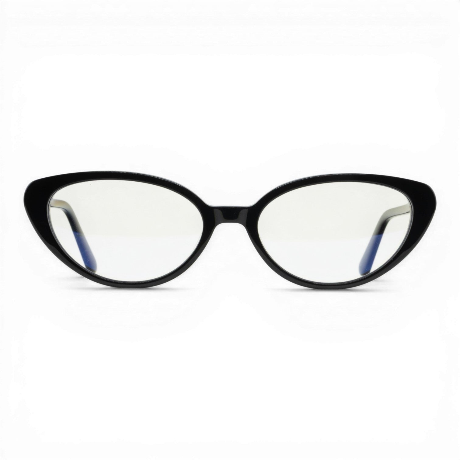 black oval glasses