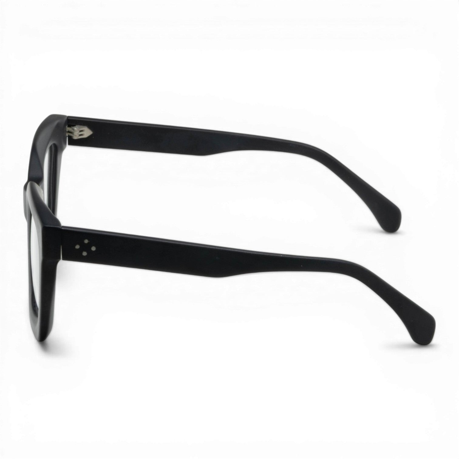 black oversized square glasses