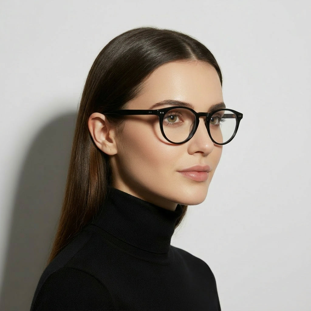 tortoise round glasses